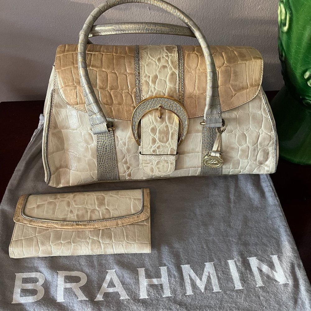 Brahmin Medium Satchel w/Wallet